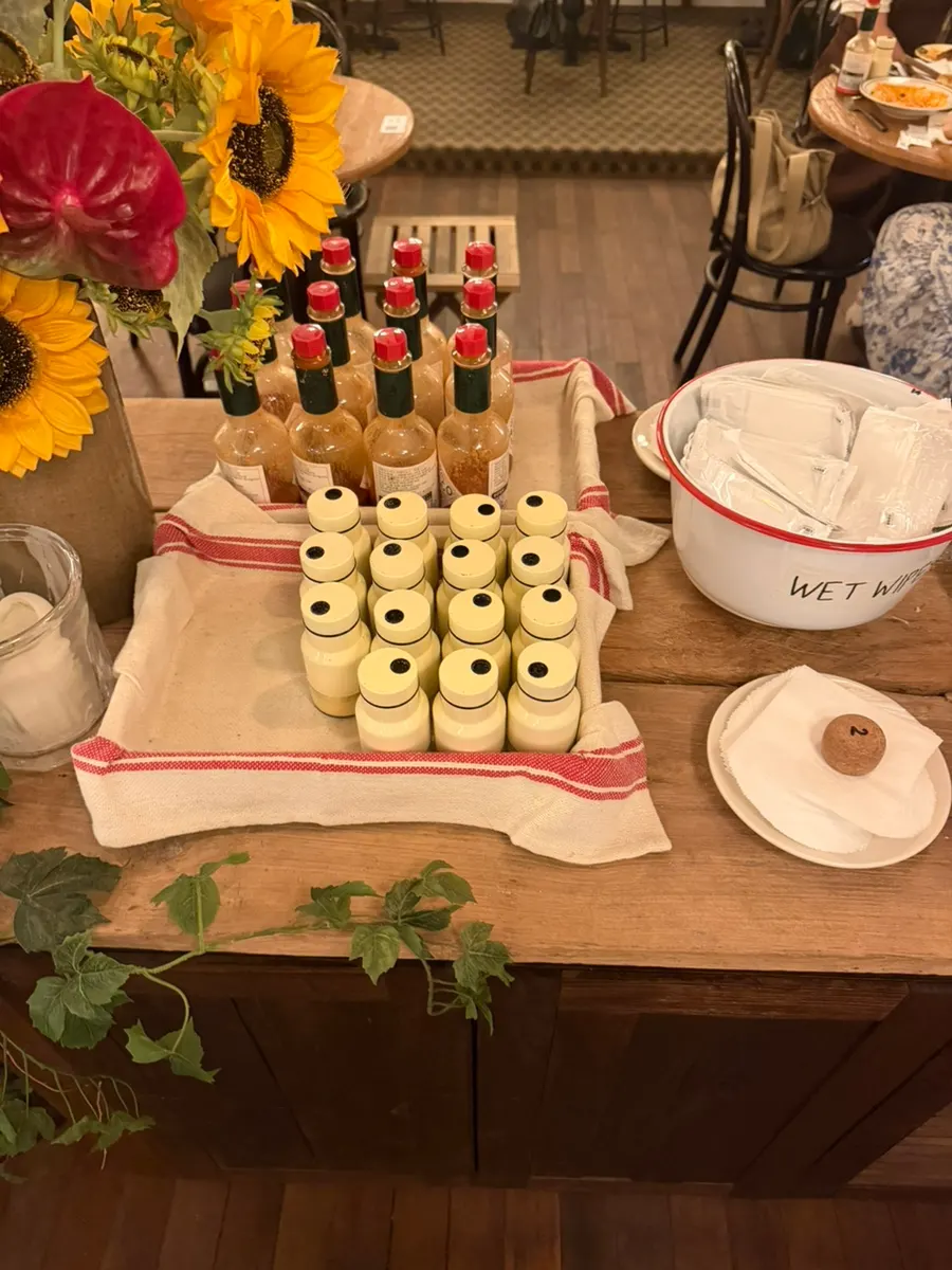 Pizza and pasta table setting for two