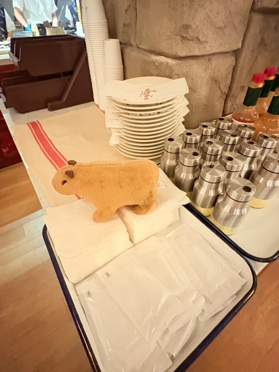 Neatly set table