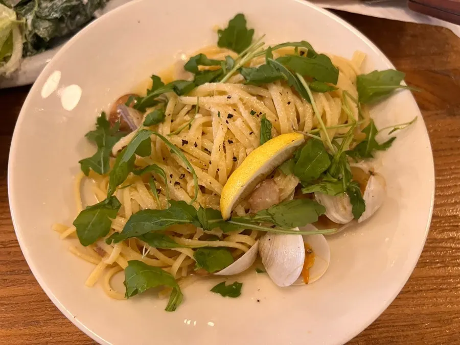 アサリがたっぷりのボンゴレパスタ