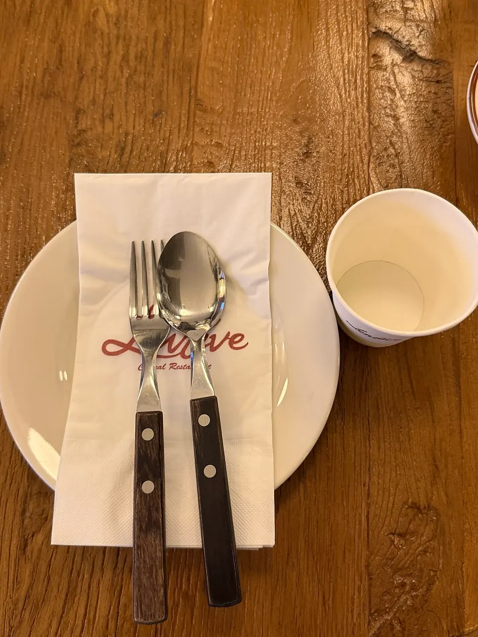 Table set with basic tableware