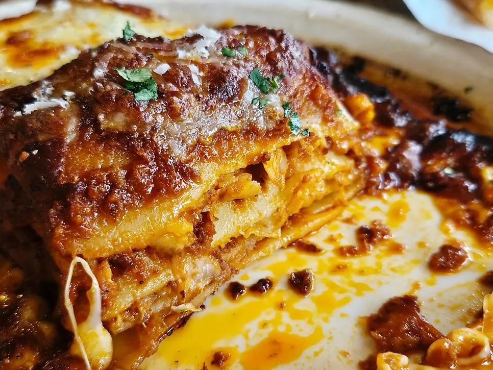 Low Five's lasagna, limited to 20 servings a day