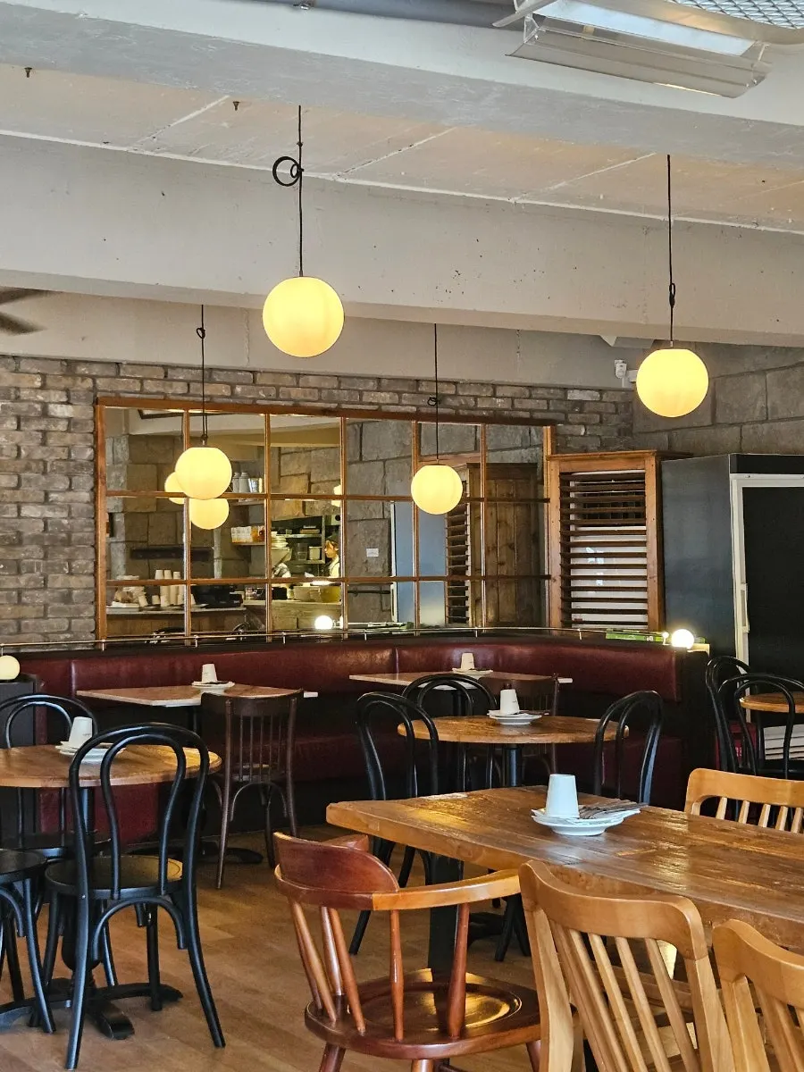 Quiet interior of Low Five right after break time