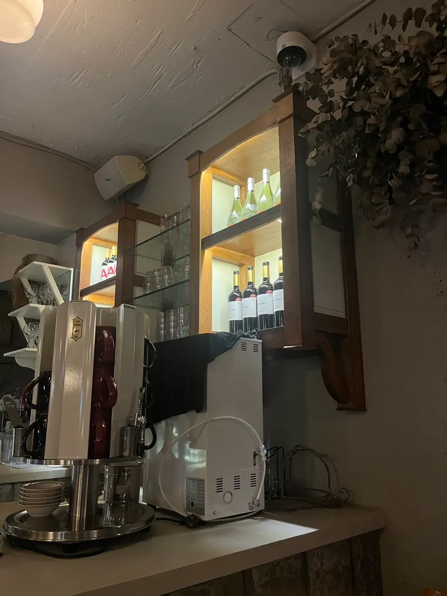 Vertical shot of the interior decor
