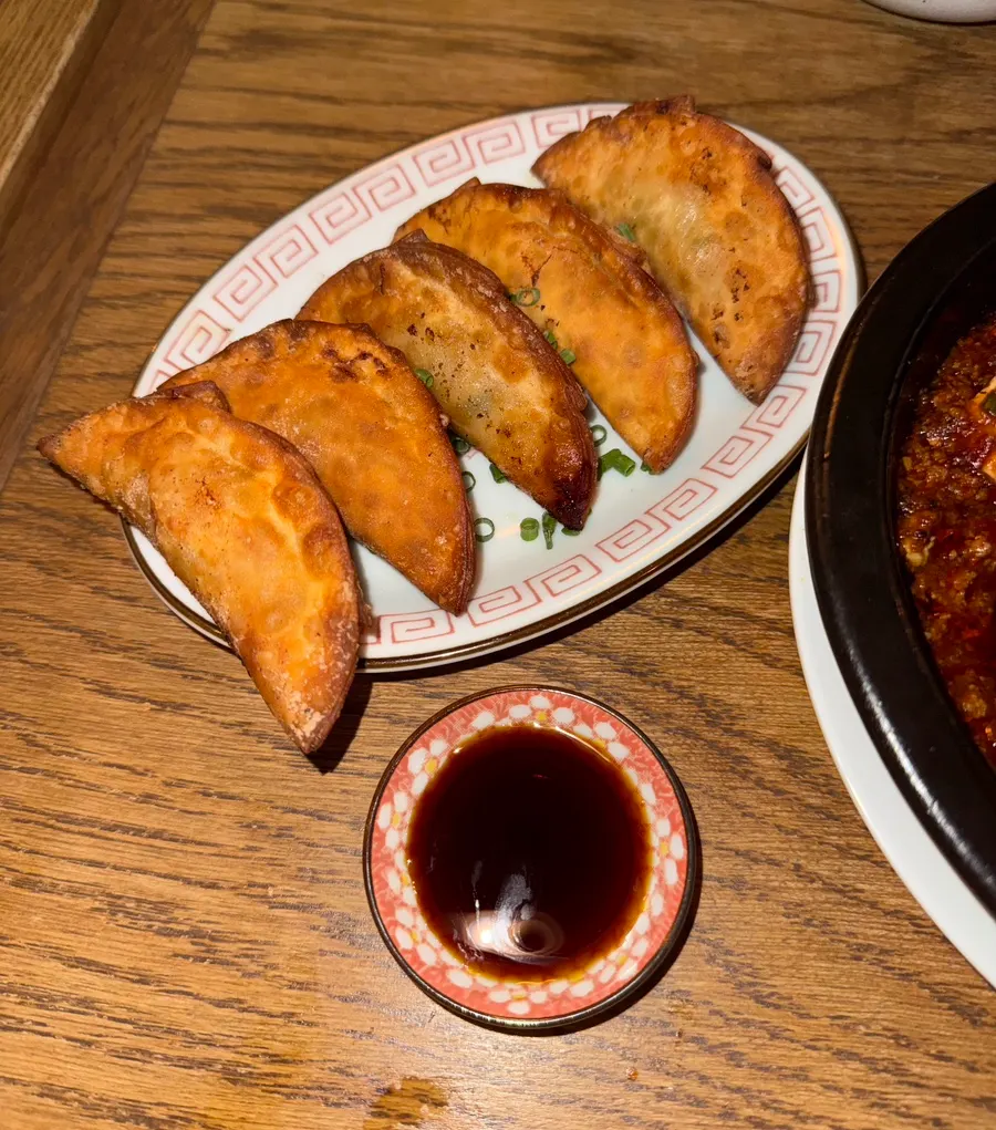 The additionally ordered handmade yaki gyoza