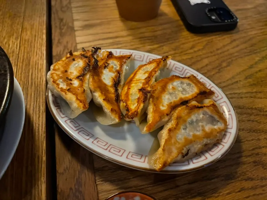 접시에 담긴 수제야끼교자