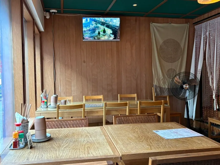 Interior view showing the group seating area