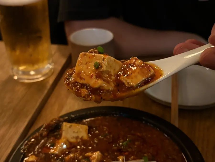 사천식 마파두부 클로즈업