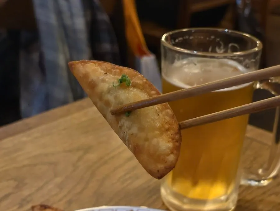 겉이 바삭하게 구워진 야끼교자