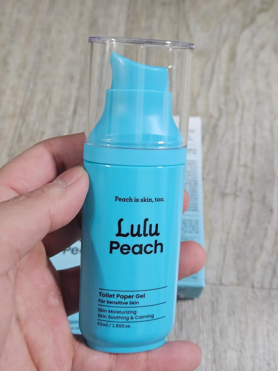 Lulu Peach carried for an outing