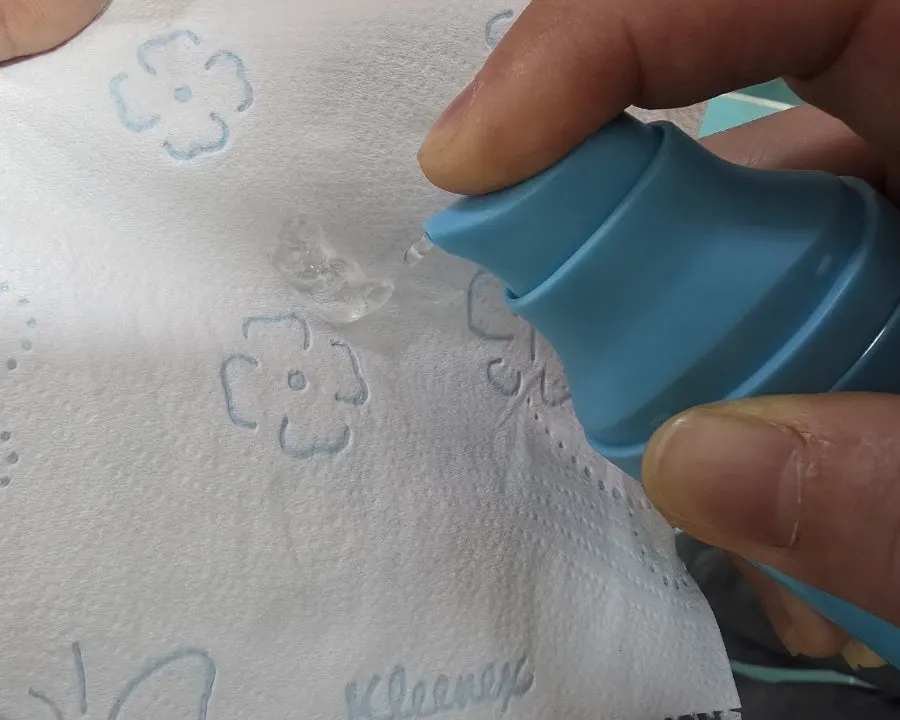 Water Gel Bidet for use during a period