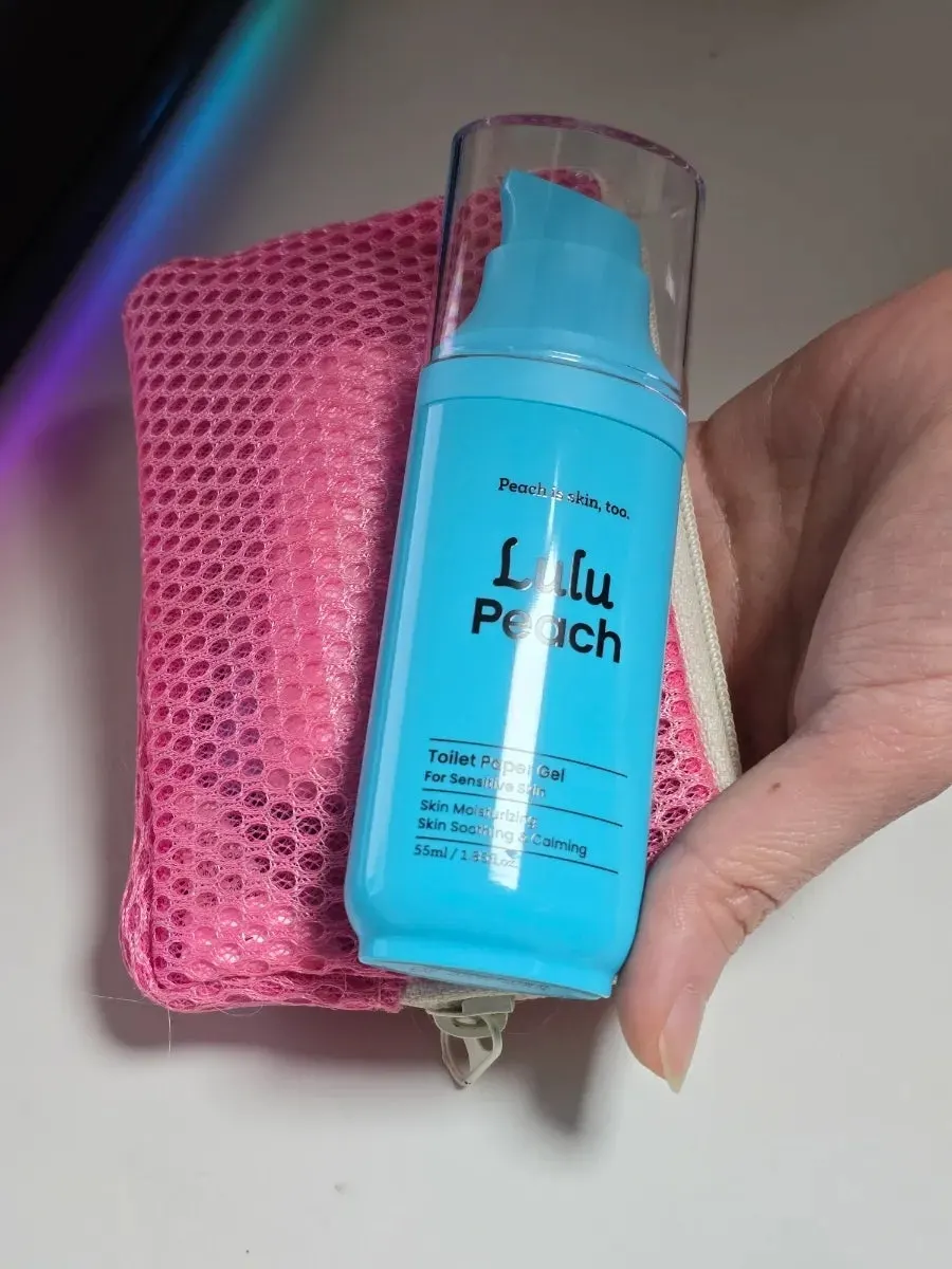 Bidet product kept in a bag during a period