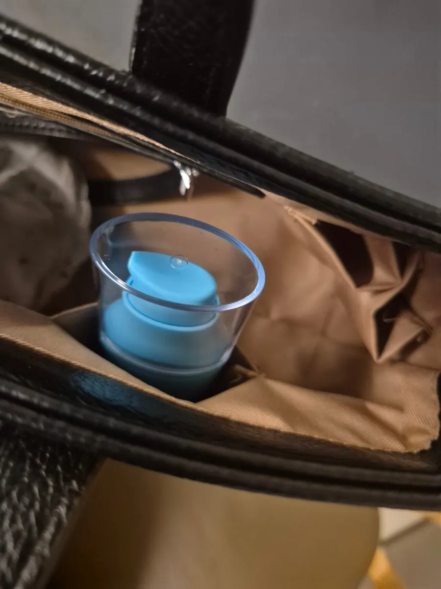 Lulu Peach Water Gel Bidet carried in a bag