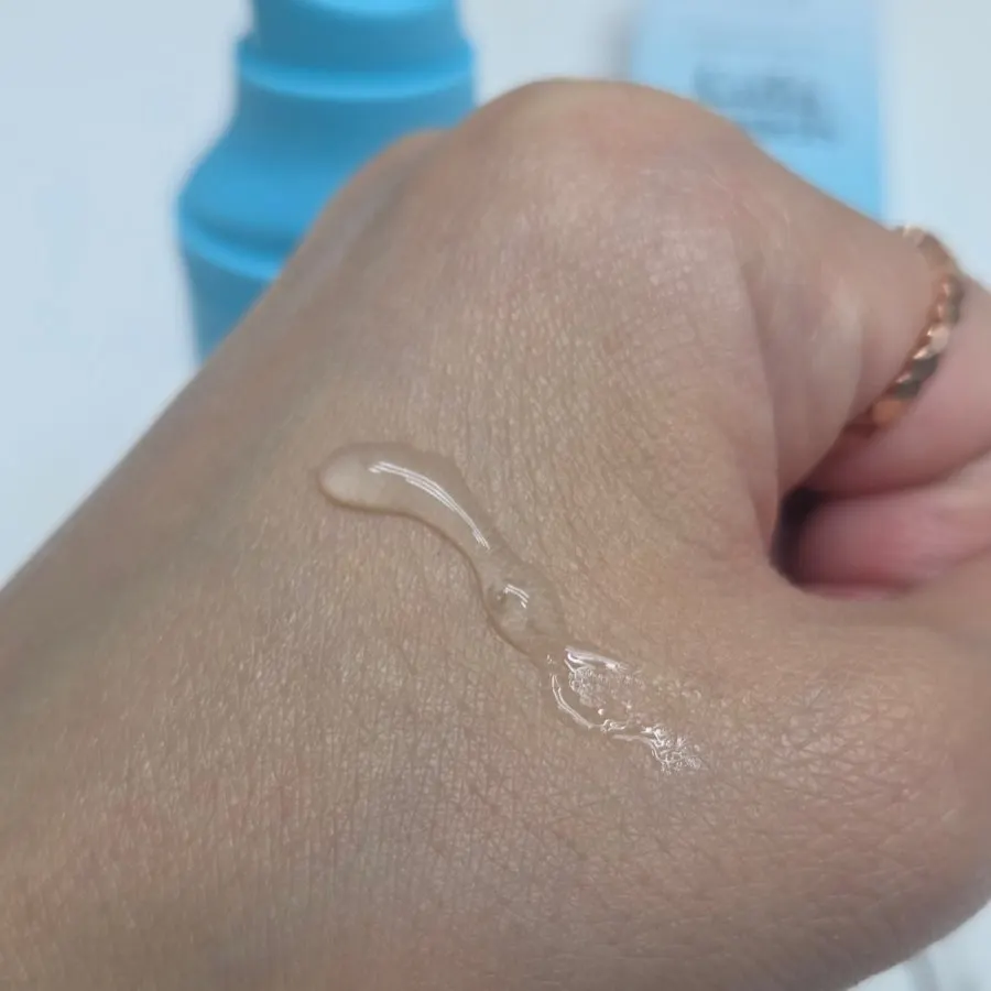 Pumping the product onto toilet paper