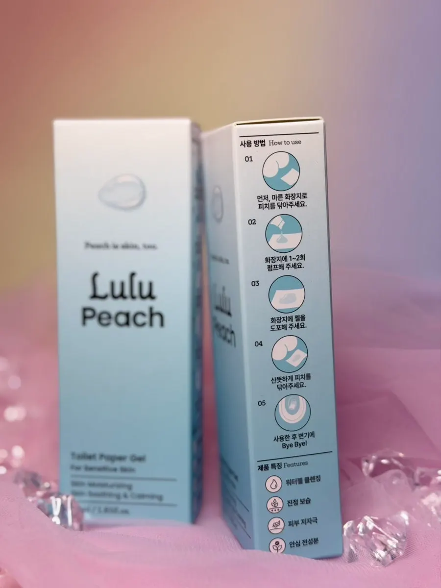 Lulu Peach Water Gel Bidet container