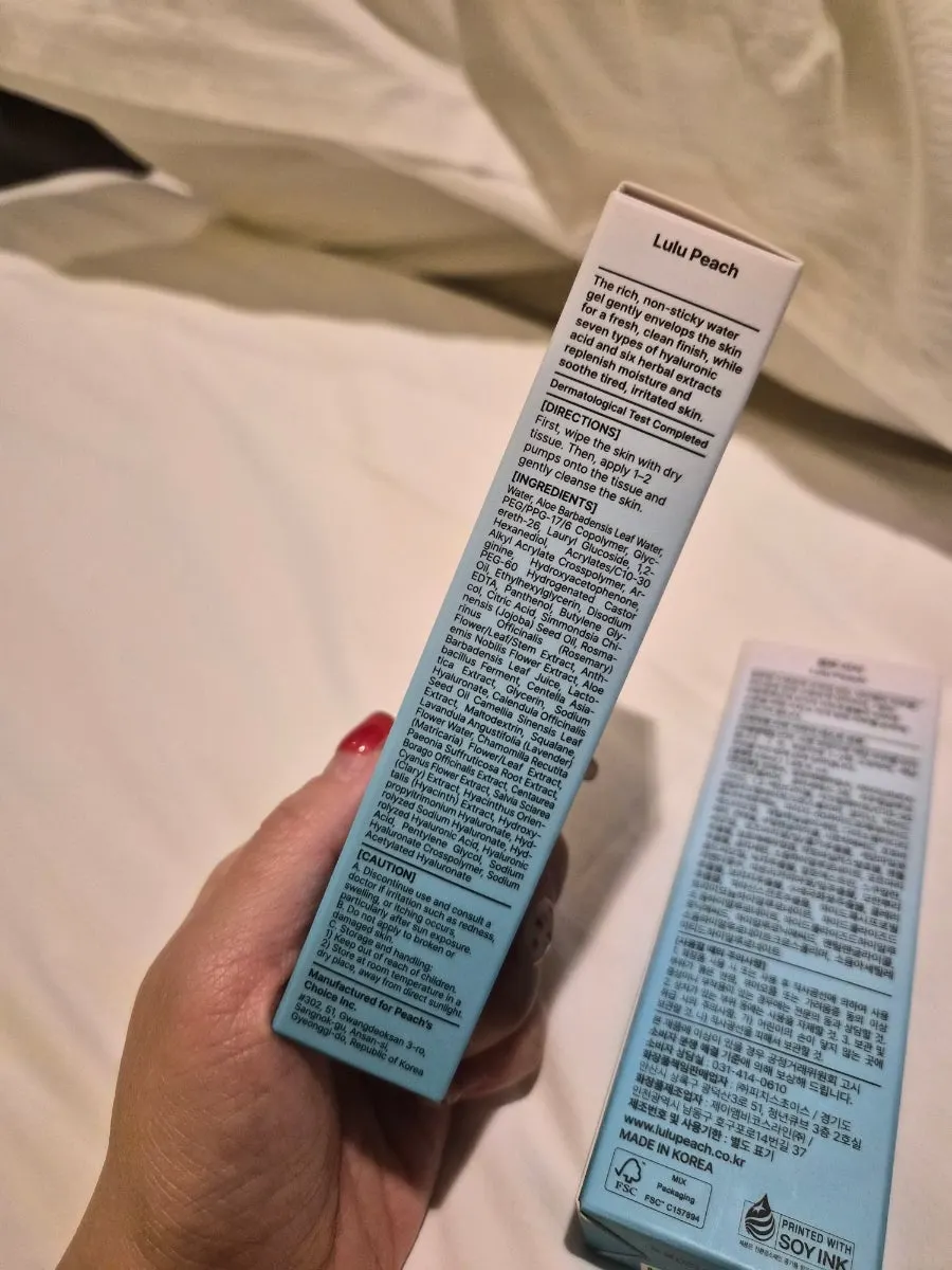 Water gel used with toilet paper