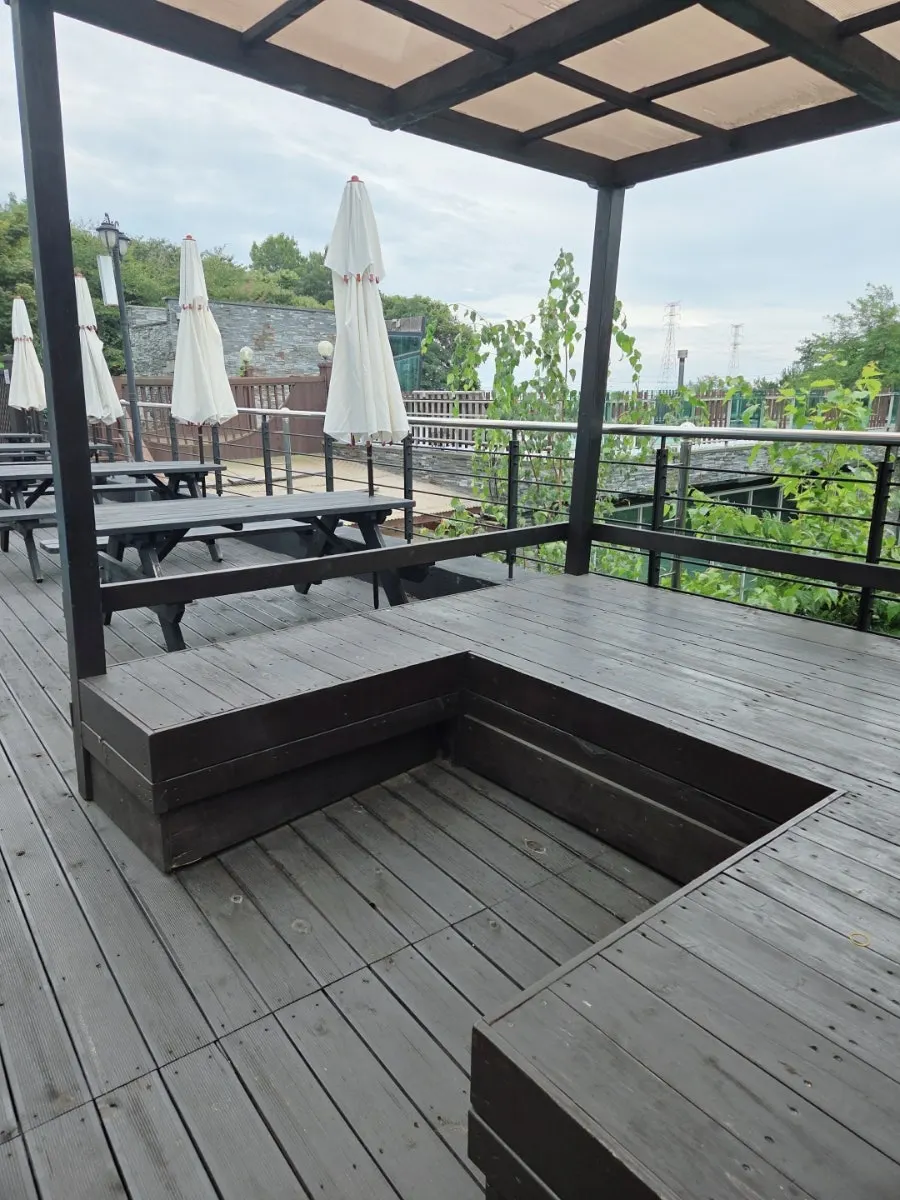 View of the Seonjae-do sea from the pension's outdoor area