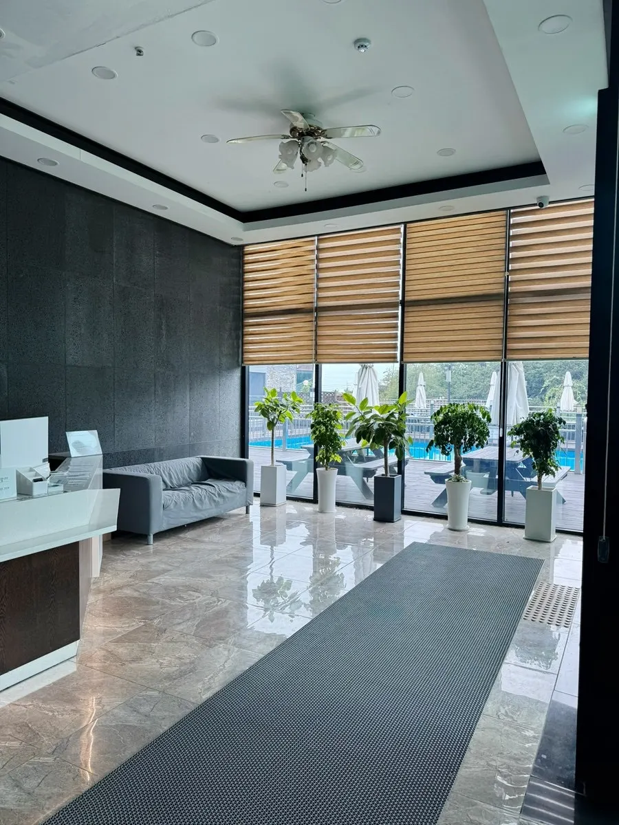 Inside the ground-floor lobby at Luna Beach Seonjae