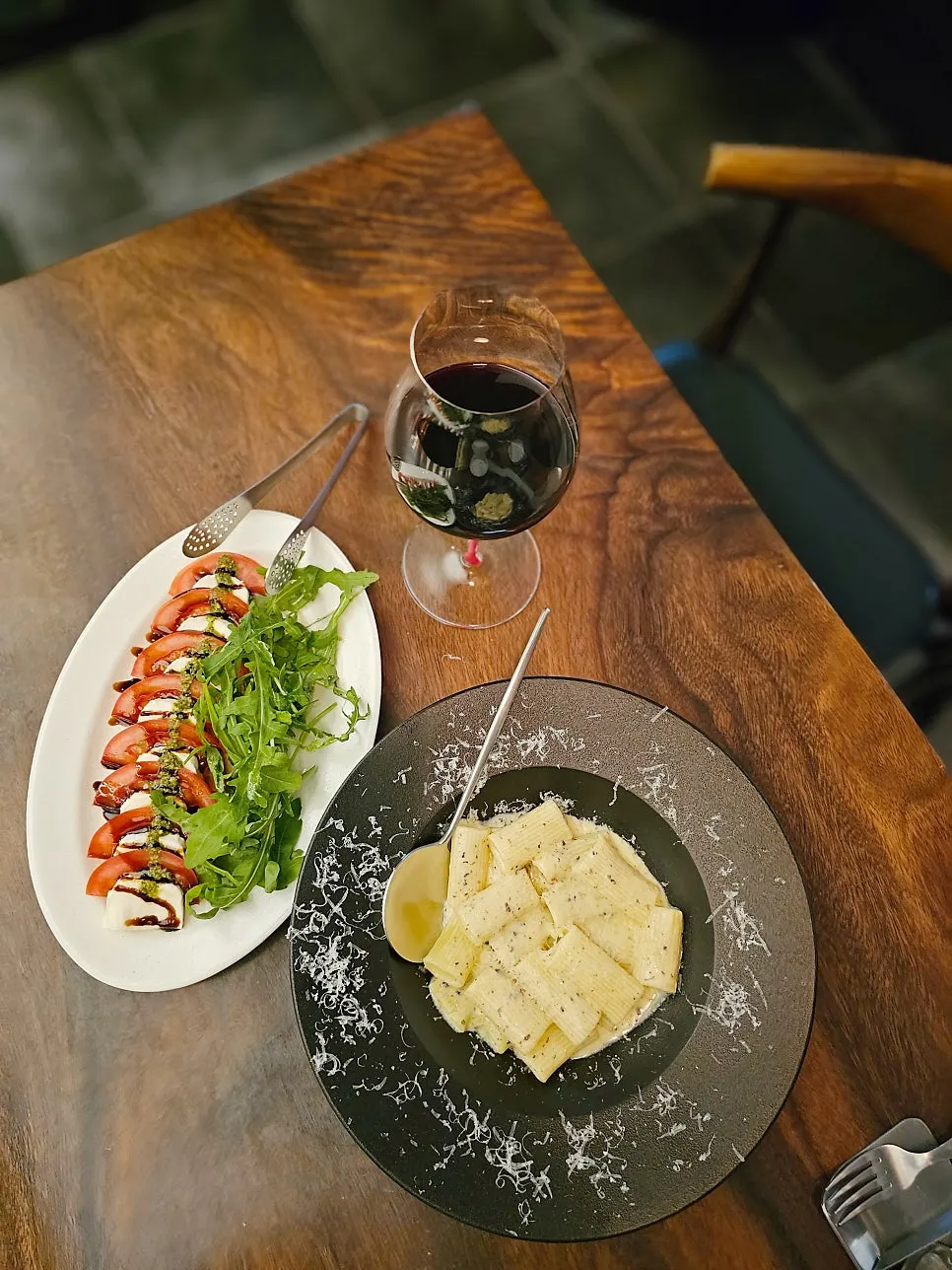 Short pasta infused with truffle aroma