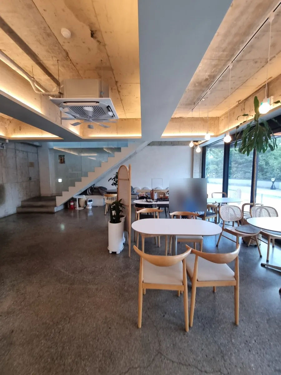 Clean-looking 1st floor café space