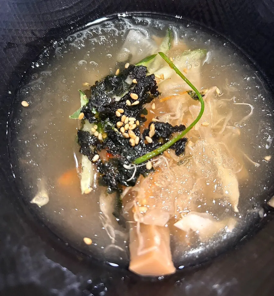 House-made ssamjang and basic side dishes