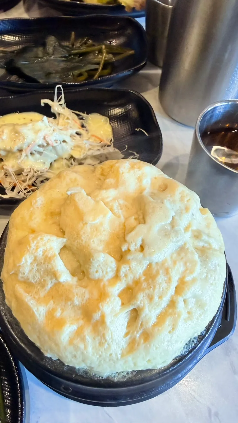 Freshly steamed cabbage wraps and house-made ssamjang