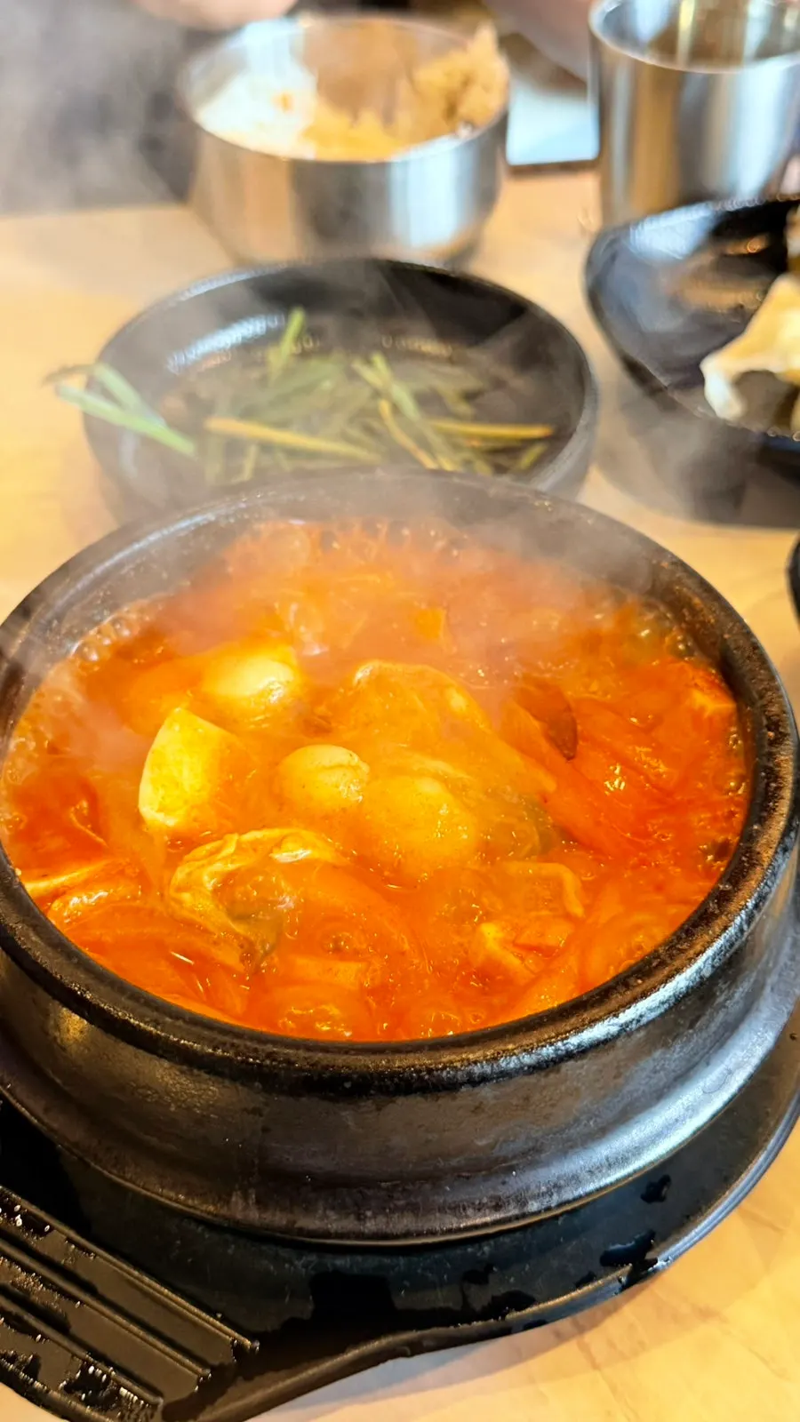 Grilled kkodeulsal served as a taste