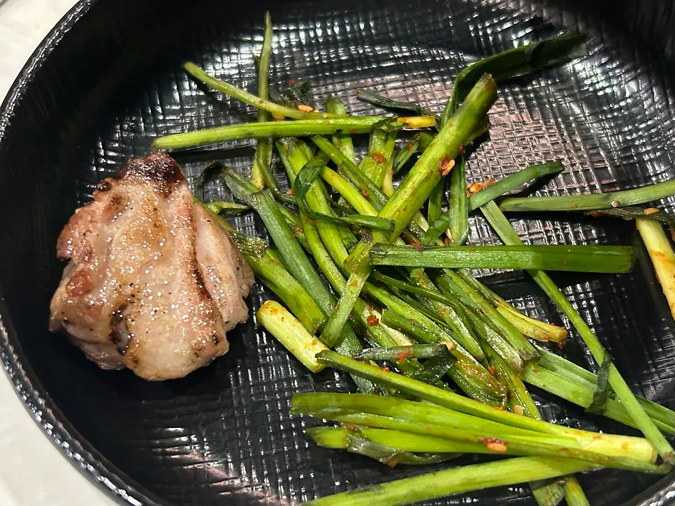 A drink paired with the meat