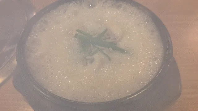 반찬 재사용 안 한다는 안내 문구