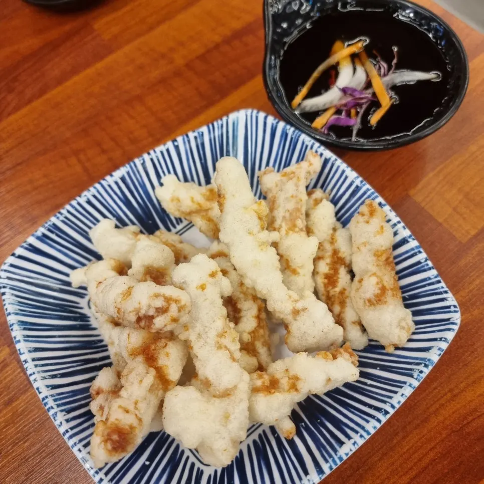 A plate of mini tangsuyuk
