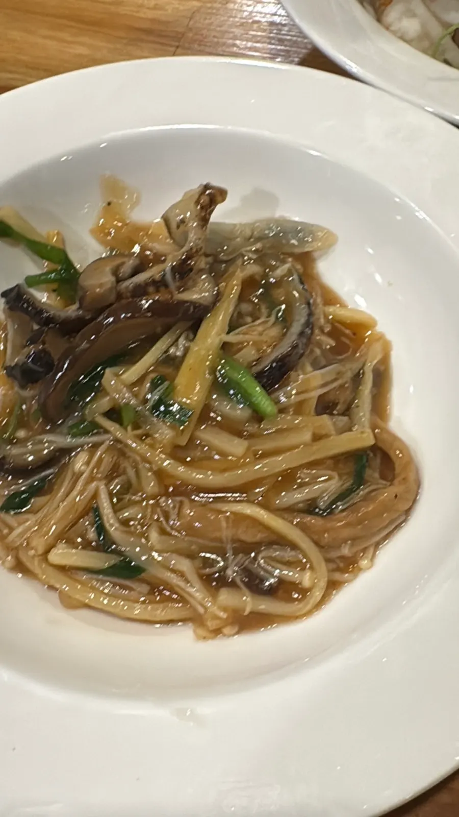 Close-up of ryu sansul with vegetables and seafood mixed together
