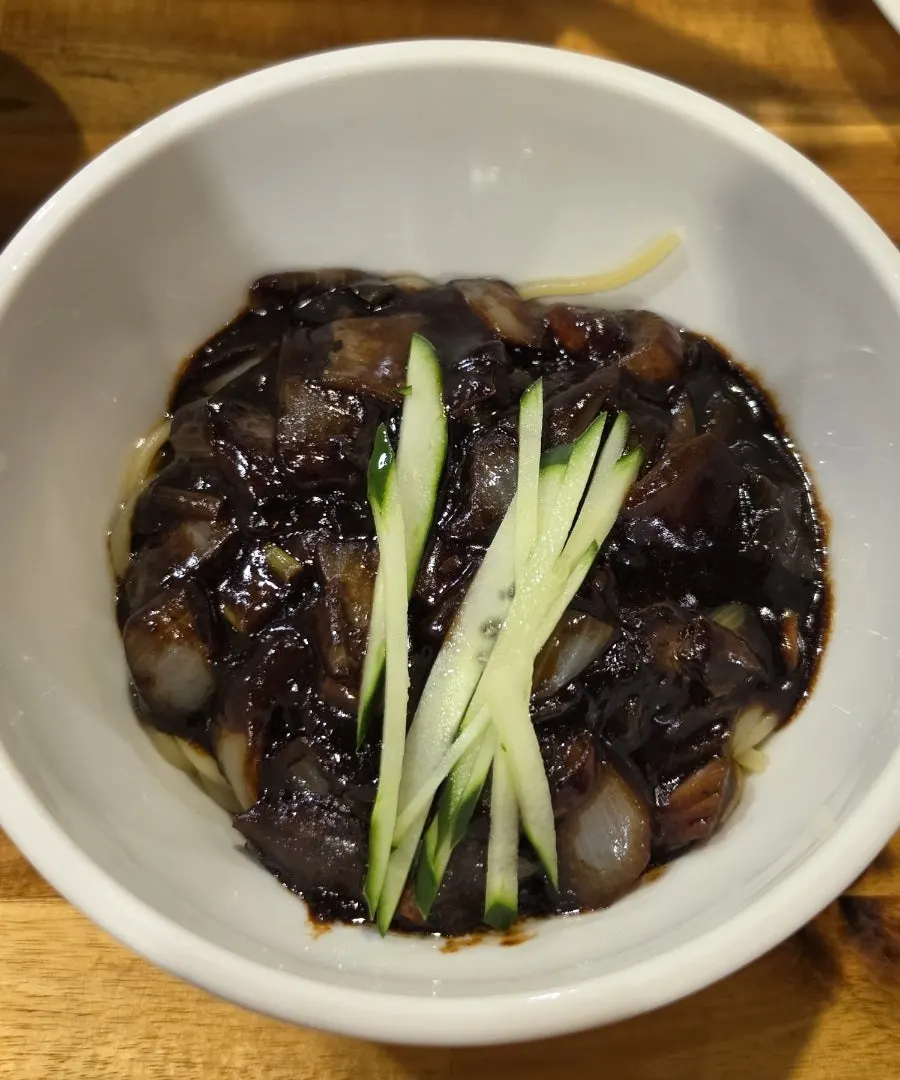 Spicy samseon jjamppong broth with seafood