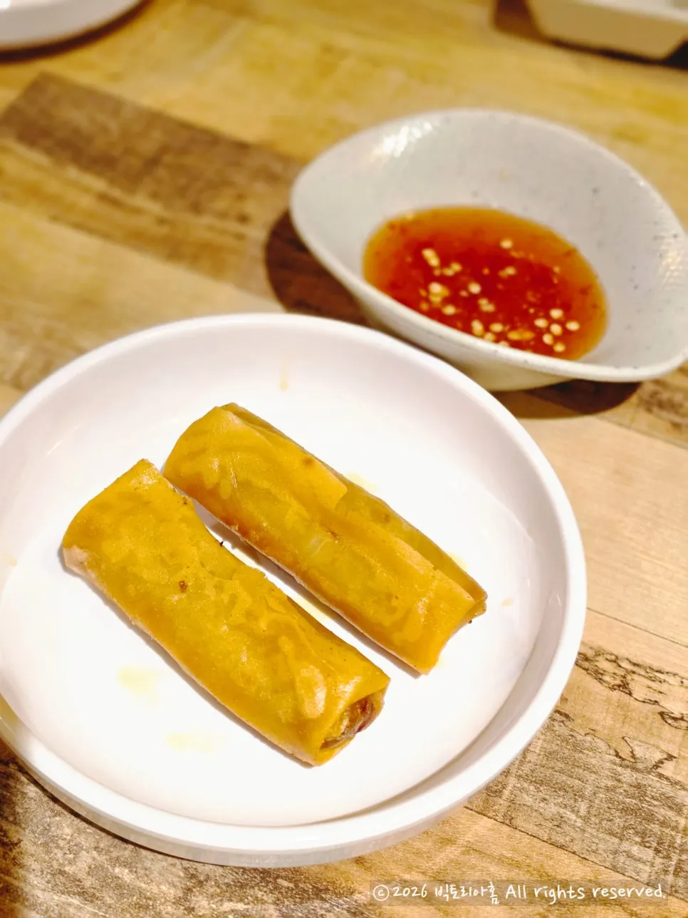 리뷰 작성 후 받은 짜조 2개