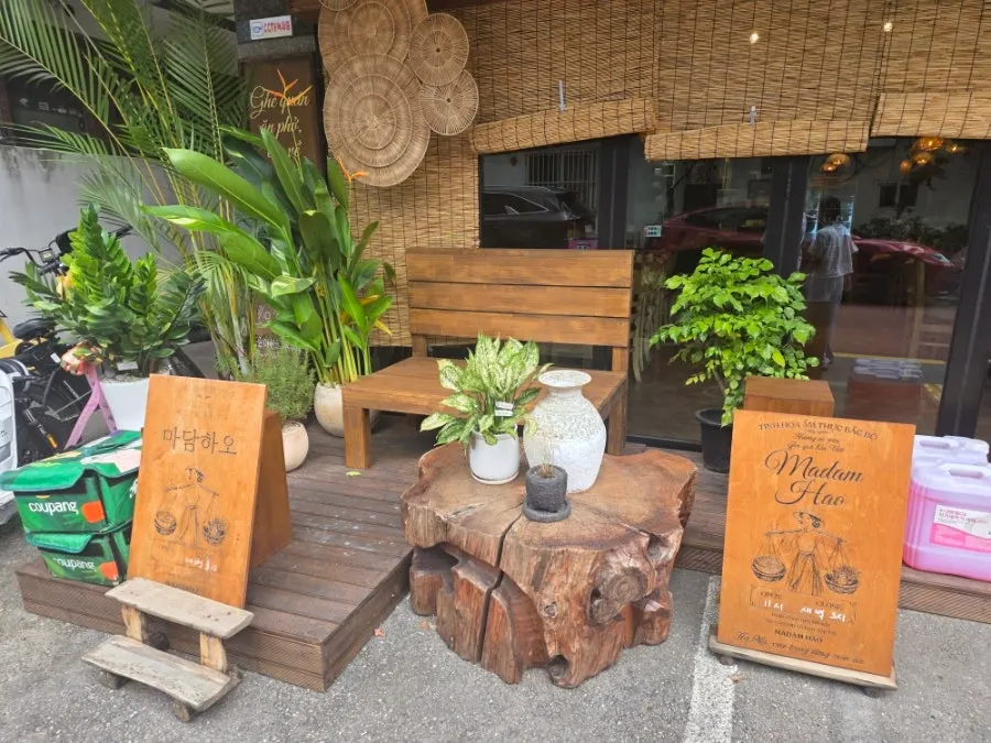 Parking space beside Madam Hao and the small healing spot out front