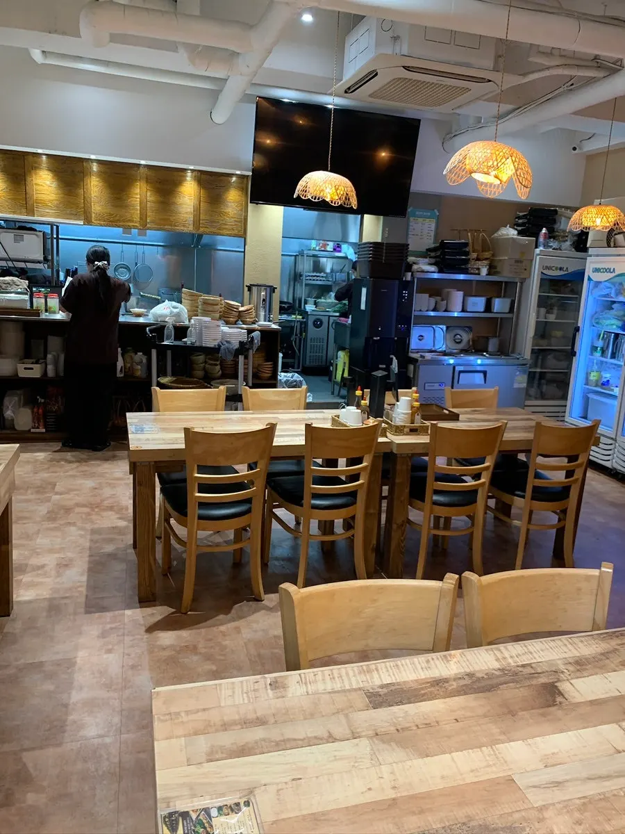 Interior of Madam Hao decorated with local-style props