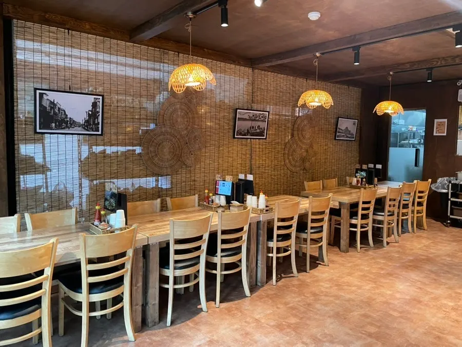 Madam Hao's dining hall with the door left open