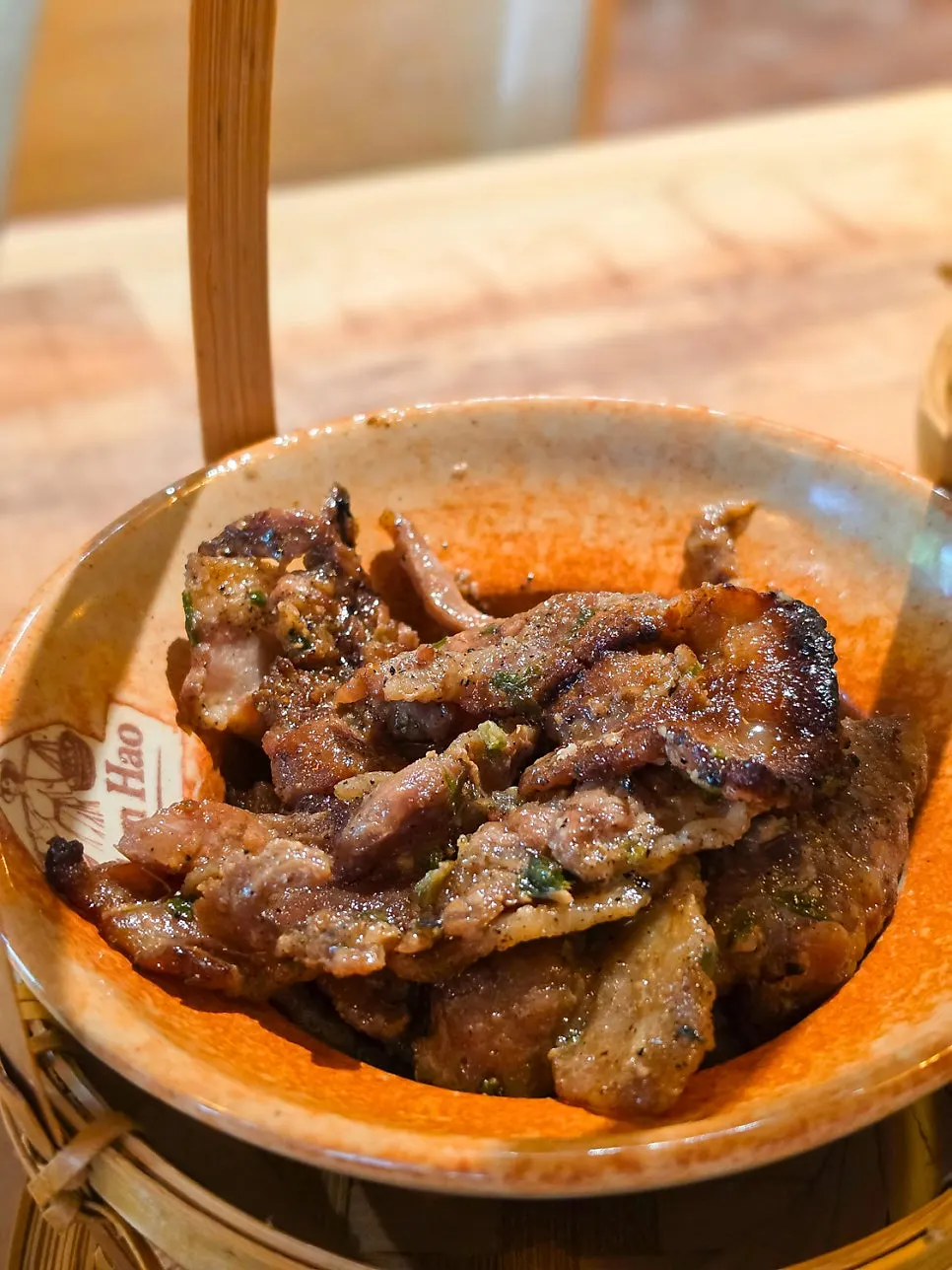 Bun cha presented with a distinctly Vietnamese feel