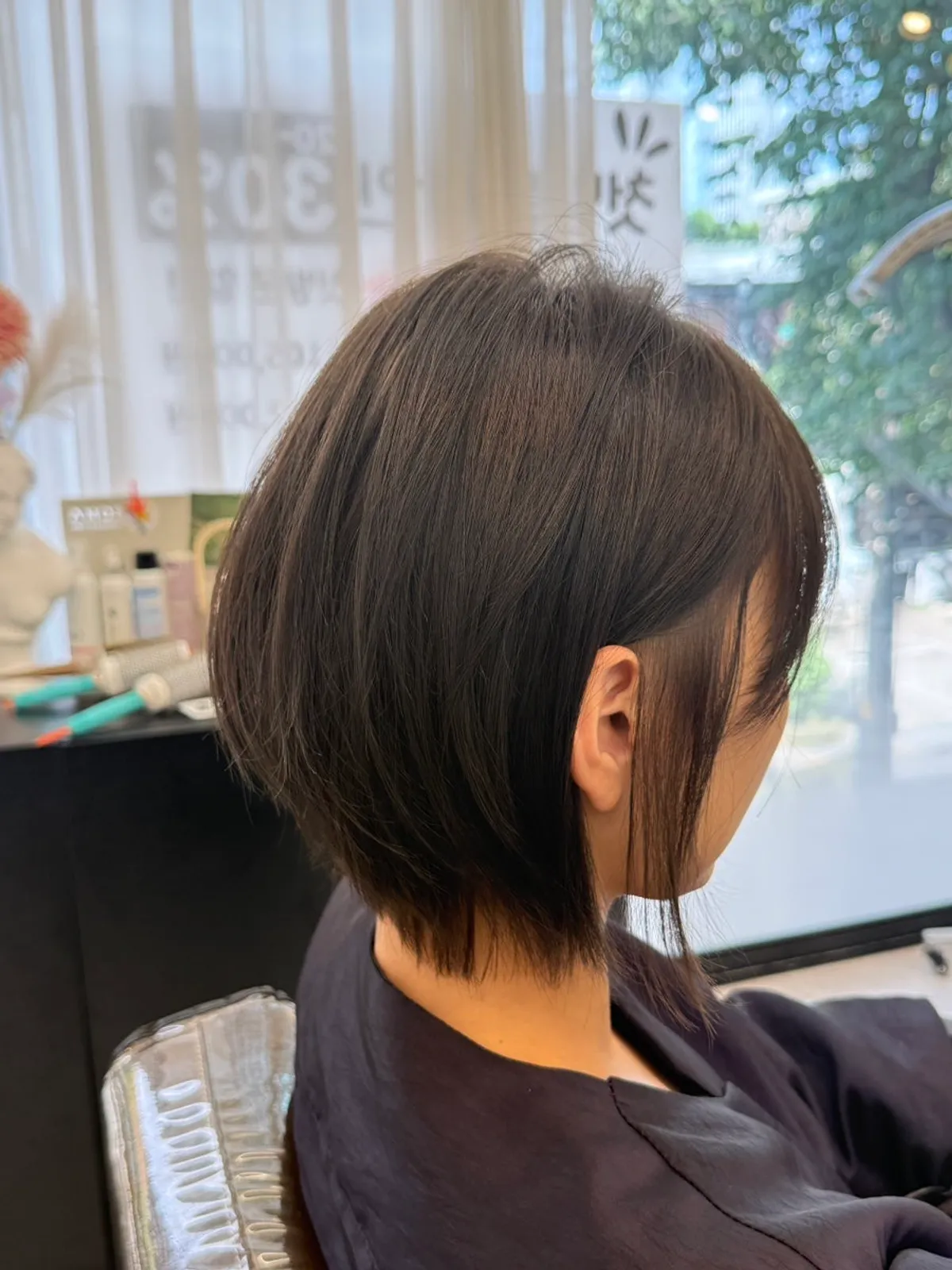 After shot of the matte dye job at Mad Hair