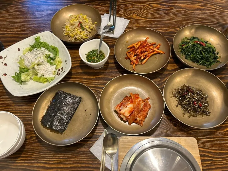곤드레직화불쭈꾸미정식 한 상 차림