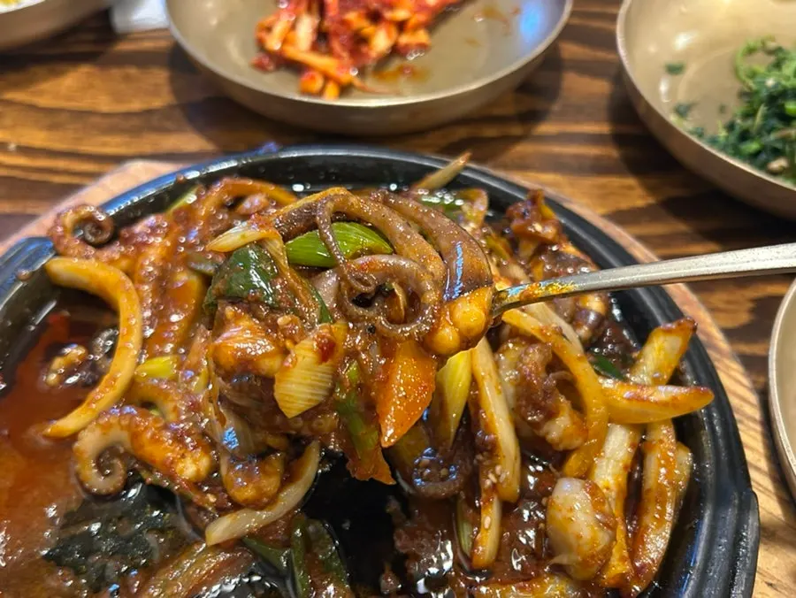 매콤한 직화 불쭈꾸미