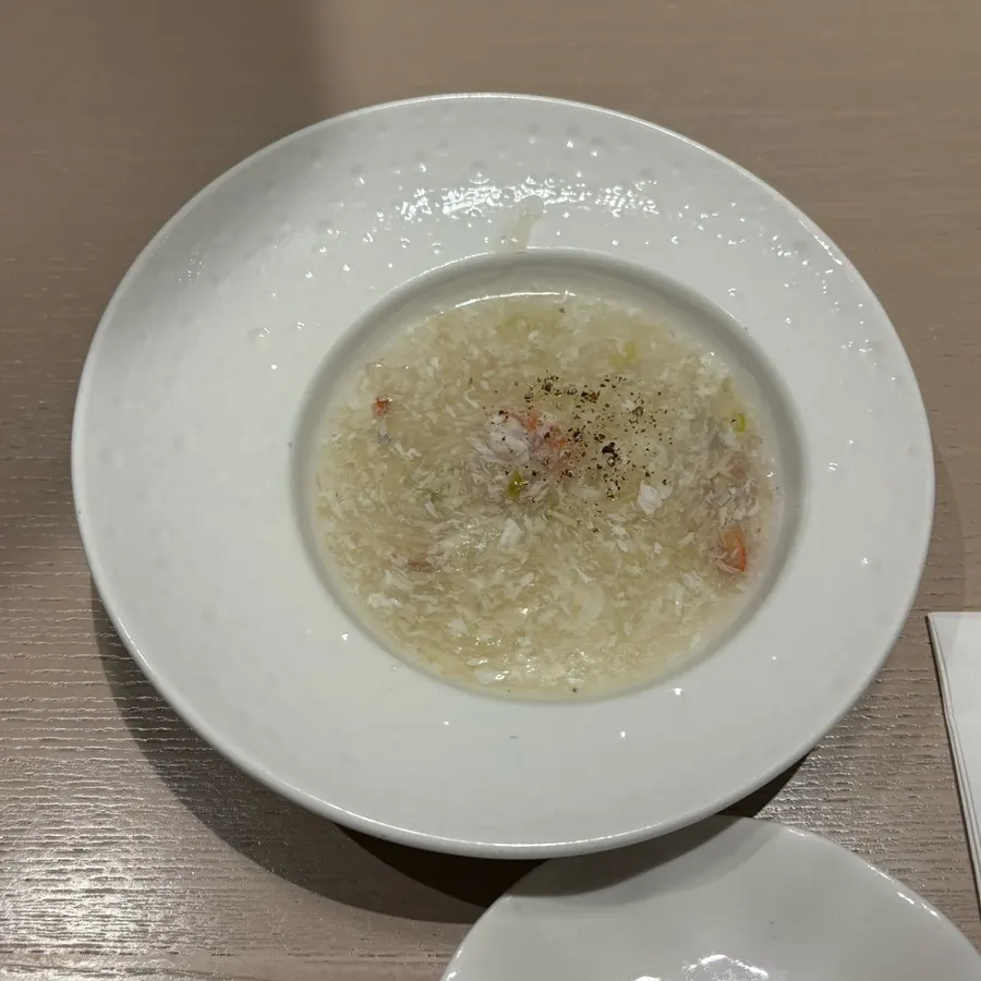 매란방 C코스 통통 게살 스프