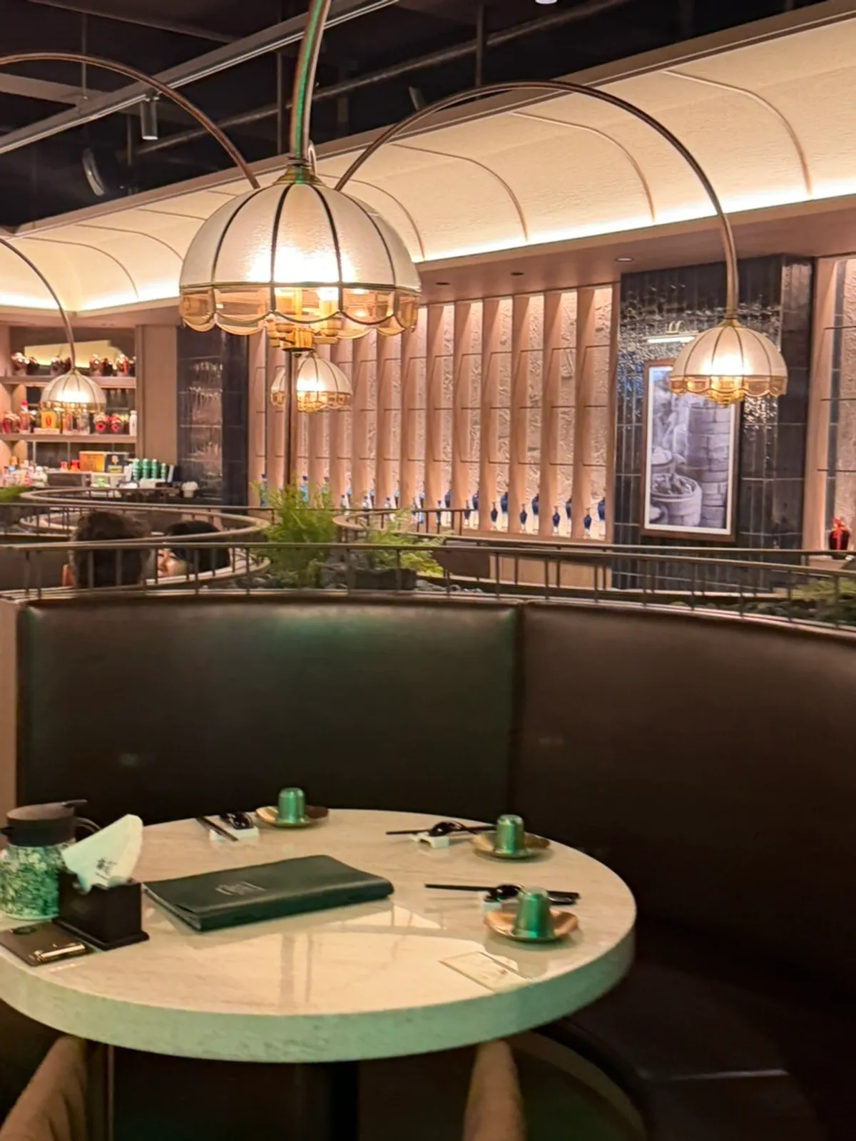 Softly lit dining hall inside Maeranbang Gyodae Branch