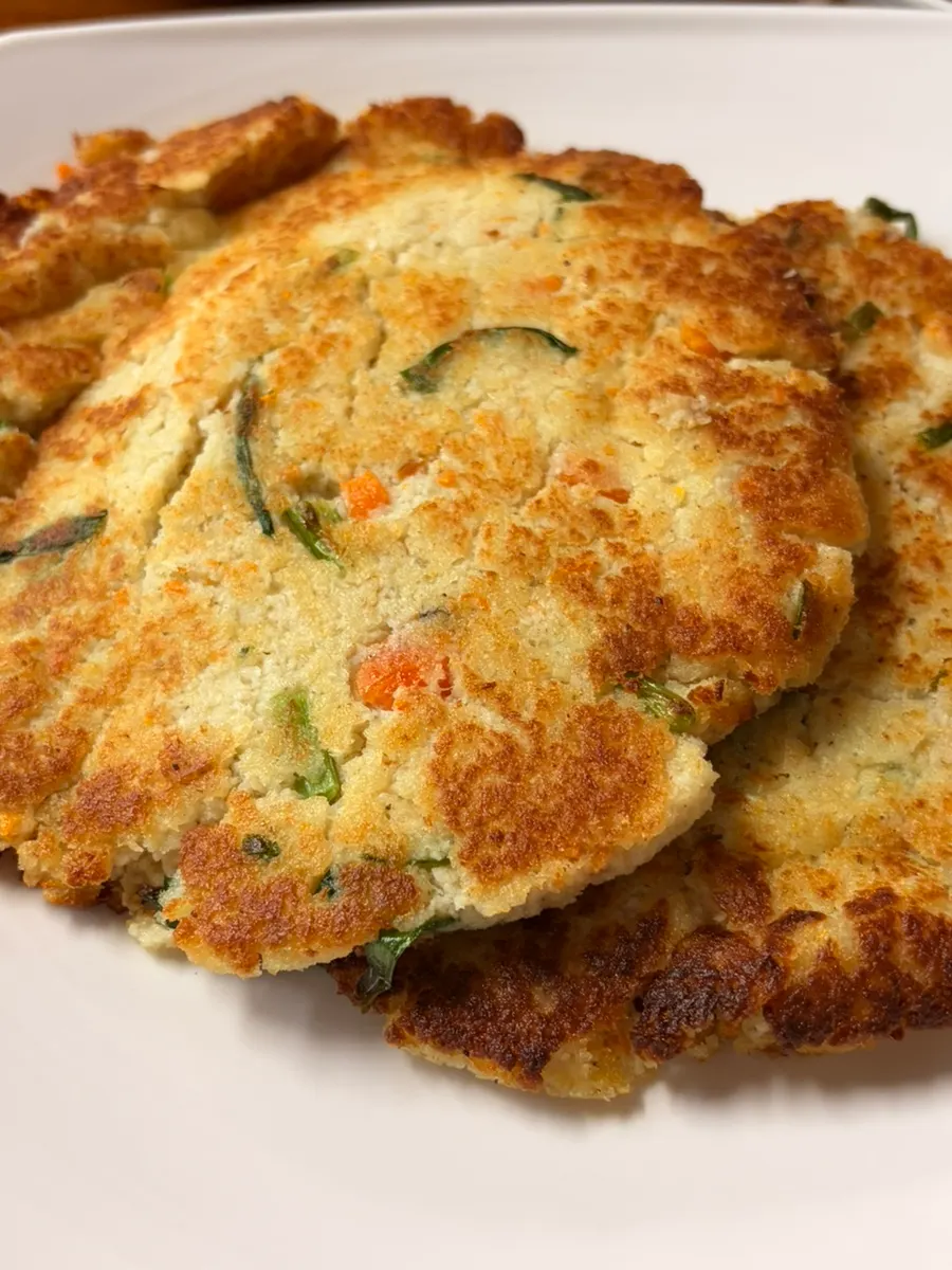 Kongbiji-jeon yang digoreng tanpa berminyak