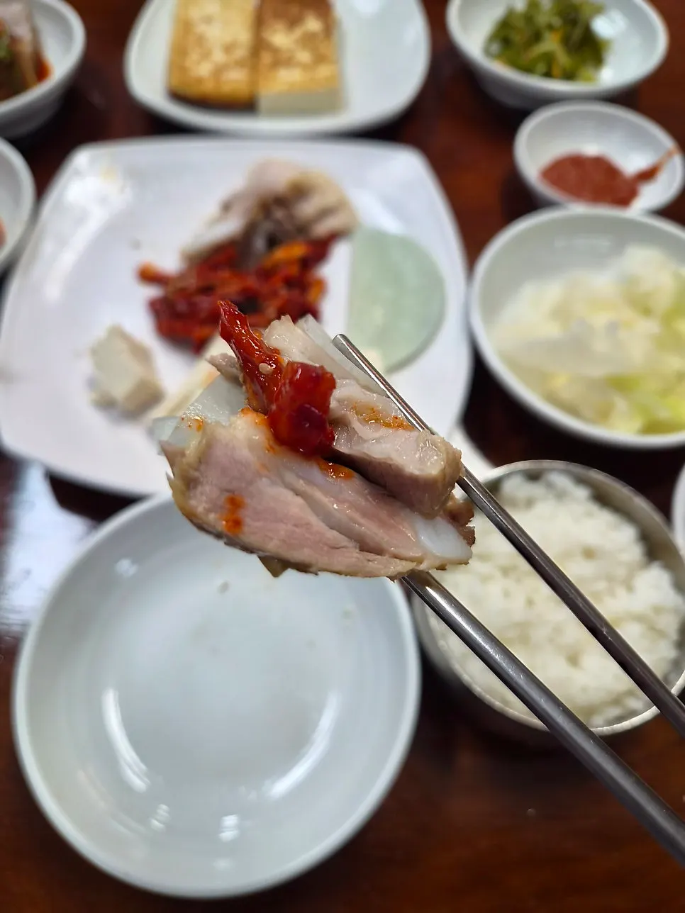 고소한 수제 두부 한 접시