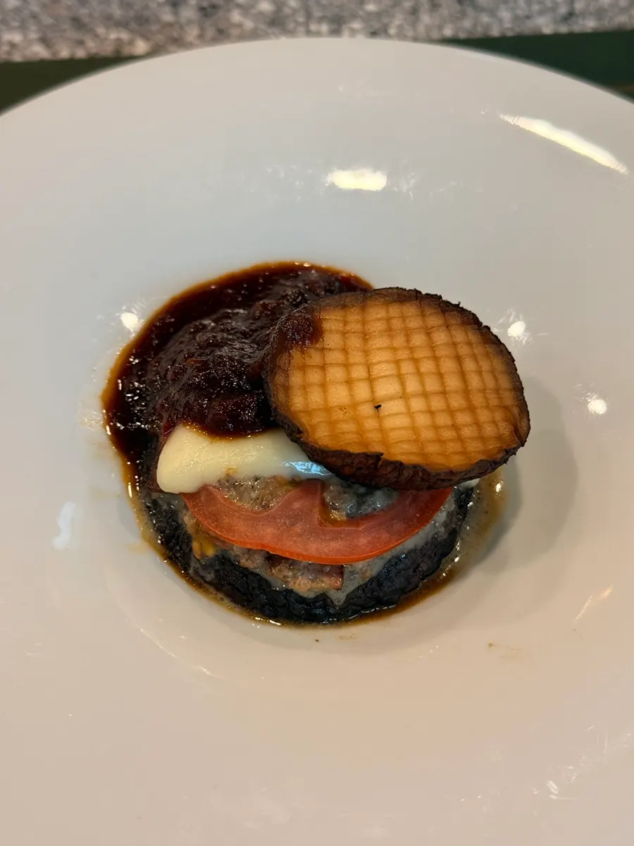 Lasagna made with mushroom instead of flour