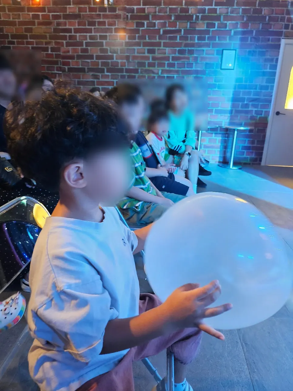 Magician performing balloon magic