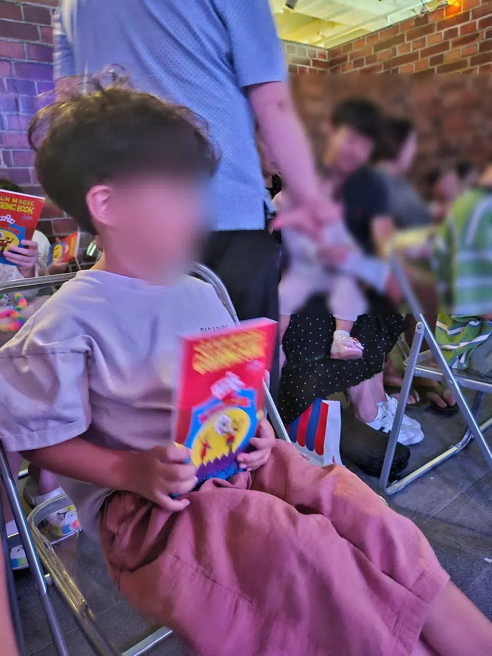 Magic books handed out to the children