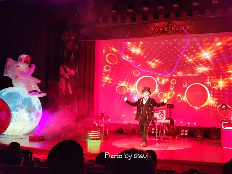 Opening greeting trick performed on stage