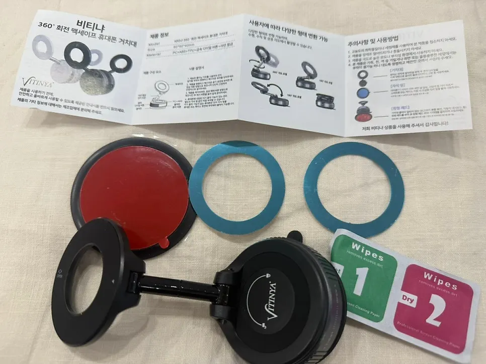 Mount body and round pad included in the package