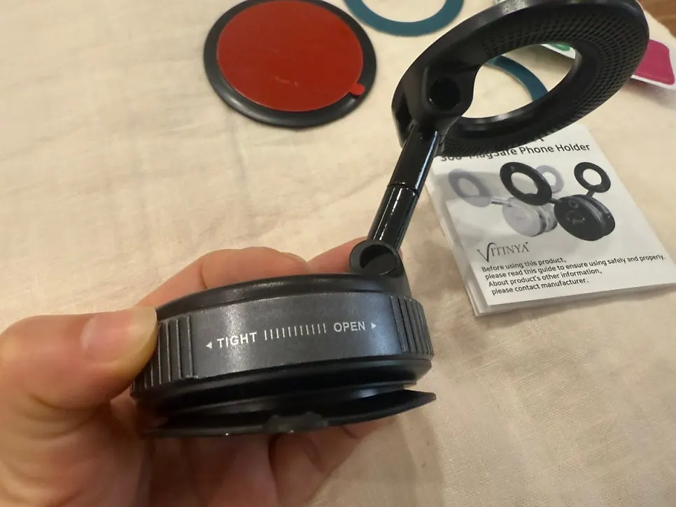 Car phone mount ready for immediate installation