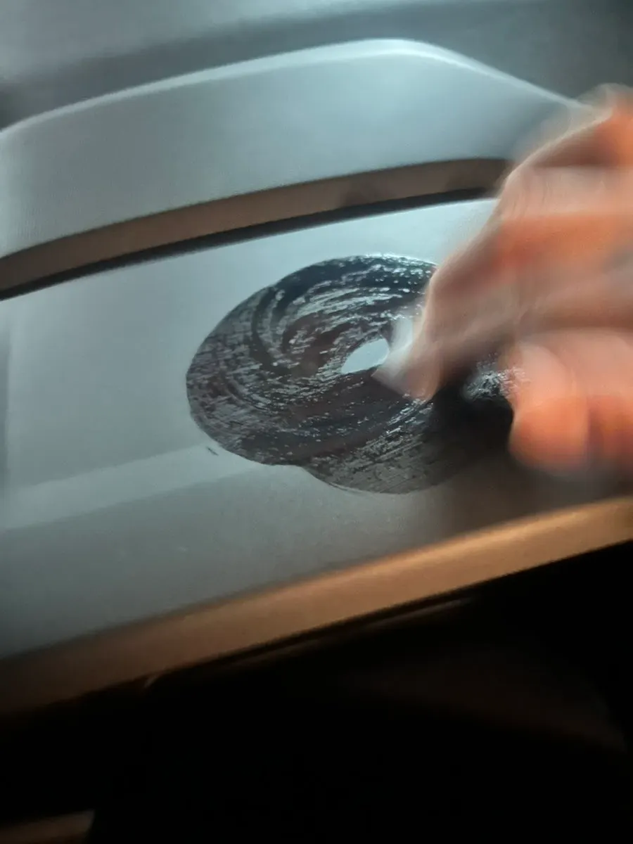 Mount installation location above the steering wheel